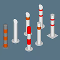 Retaining pile 3d model