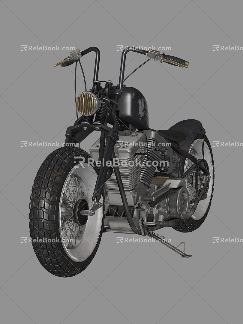 Motorcycle Realistic Car Transportation Motorcycle Motorcycle Harley Motorcycle Machinery Machine Fashion 3d model