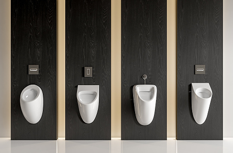 Modern urinal combination 3d model