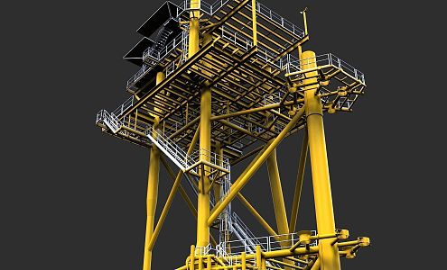 Elevated platform 3d model