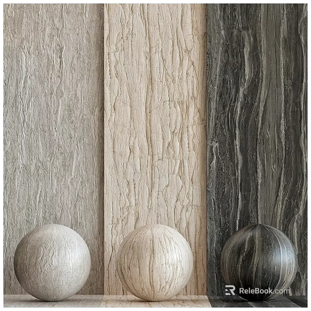 Modern Open Kitchen Interior Design With Island Counter Cabinets And Appliances 3d model 