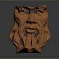Artistic Copper Owl Sculpture With Detailed Facial Features And Textured Surface