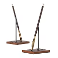 Elegant Modern Floor Lamps With Wooden Base And Metal Stand Design
