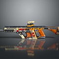 Modern sci-fi rifle sci-fi sniper rifle laser pulse gun pulse gun 3d model