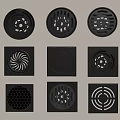 Modern minimalist floor drain minimalist floor drain bathroom components 3d model