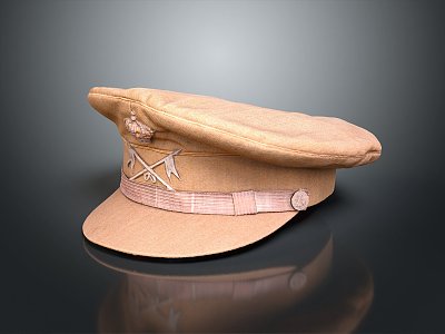 modern military cap foreign military cap police cap officer cap 3d model