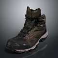 Camouflage High Top Hiking Boots With Durable Thick Sole For Outdoor Trekking