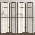 New Chinese-style Screen Partition Foldable Screen 3d model
