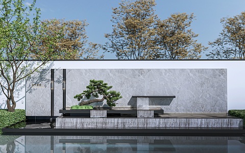 modern landscape wall landscape wall surrounding wall landscape sketch outdoor landscape wall cultural landscape wall entrance landscape wall opposite landscape wall 3d model