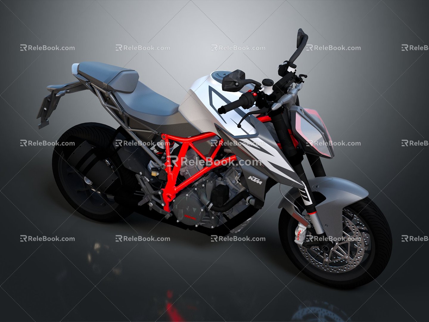 Modern Motorcycle Two-wheeled Motocross Motorcycle 3d model