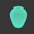 Handcrafted Pottery Vase With Carved Floral Plant Patterns On Surface