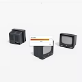 Three Black Vintage Televisions With Retro Style Classic Screens And Old Design