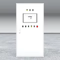 Advanced Industrial Control Cabinet With Electrical Components Circuit Breakers And Control Panel