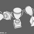 Modern Trophy Cup 3d model