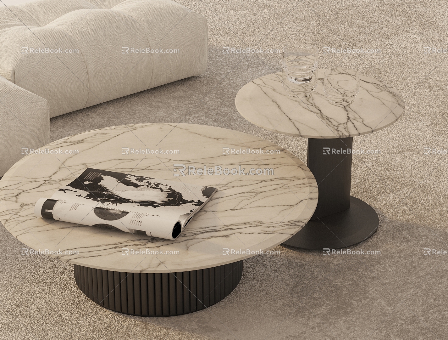 Modern coffee table 3d model