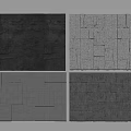 Stylish Bedroom Accent Wall Designs With Stone Texture Gold Accents And Color Variations