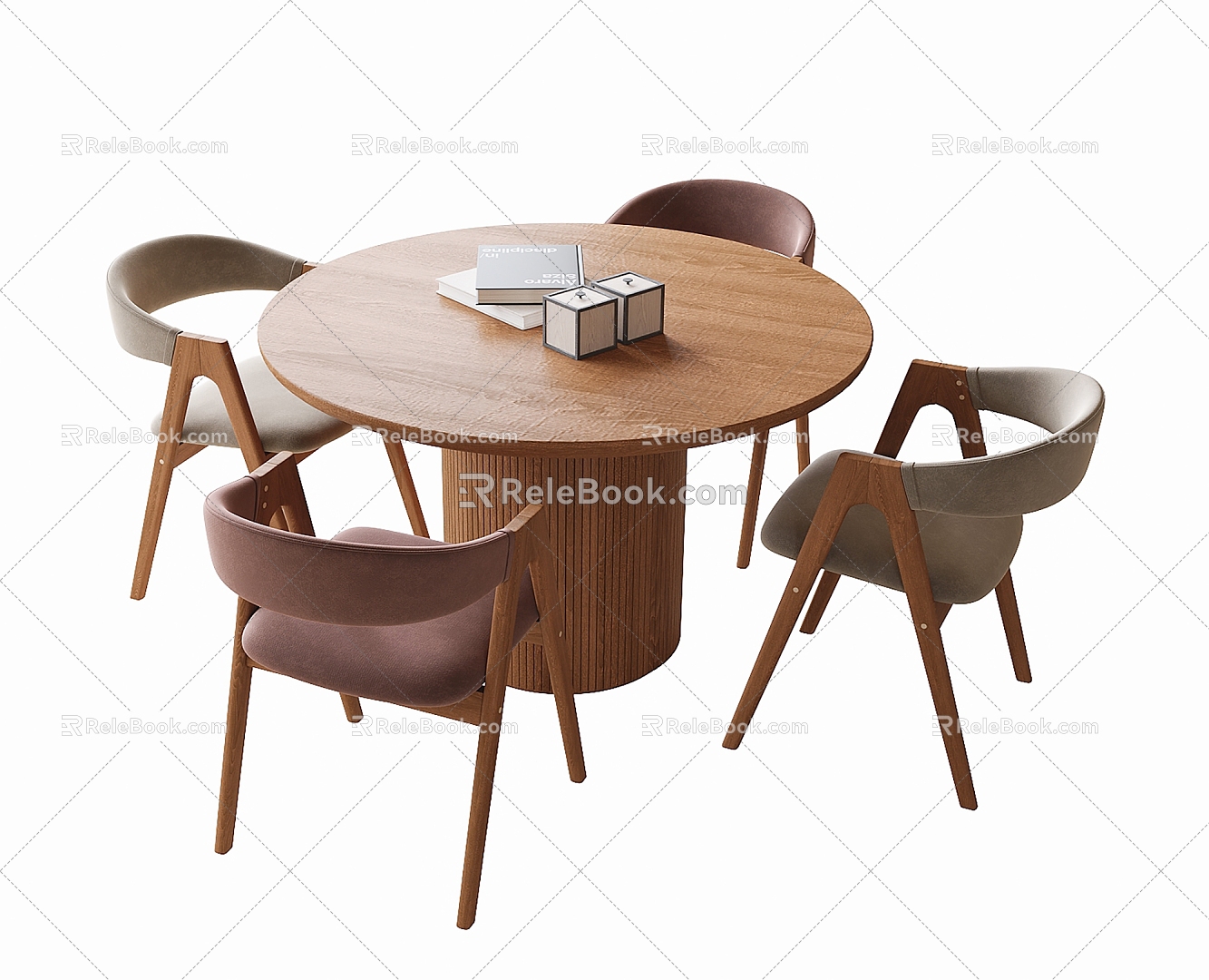 Modern Dining Table and Chair Dining Chair Single Chair 3d model