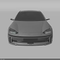 Gray Modern Sedan with Black Roof Sleek Exterior Multi Spoke Wheels and LED Headlights