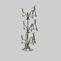 Ornate Metal Candelabra With Intricate Design Multiple Branches Decorative Holders And Circular Base