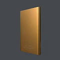 Portable Golden Power Bank Pair With USB Ports For Mobile Devices Charging