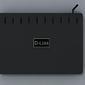 D Link Wireless G Router Black Device With Antenna And Ethernet Ports