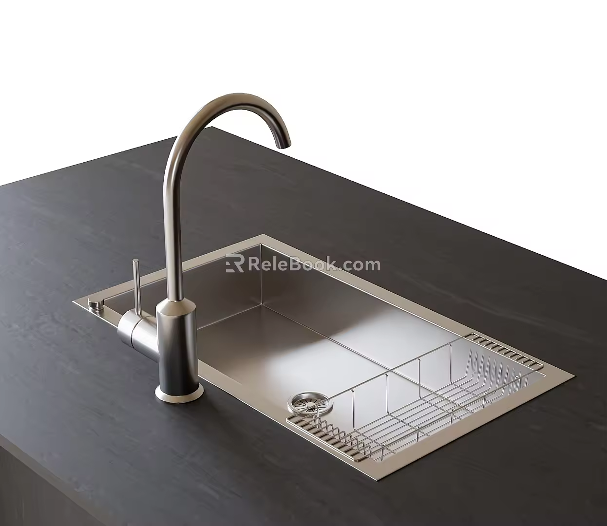 Kitchen sink wash basin table basin vegetable basin 3d model