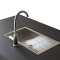 Kitchen sink wash basin table basin vegetable basin 3d model