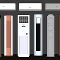 Modern Air Conditioners And Fans Collection With Wall Mounted And Floor Standing Designs