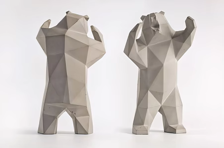 Modern art installation art ornaments 3d model