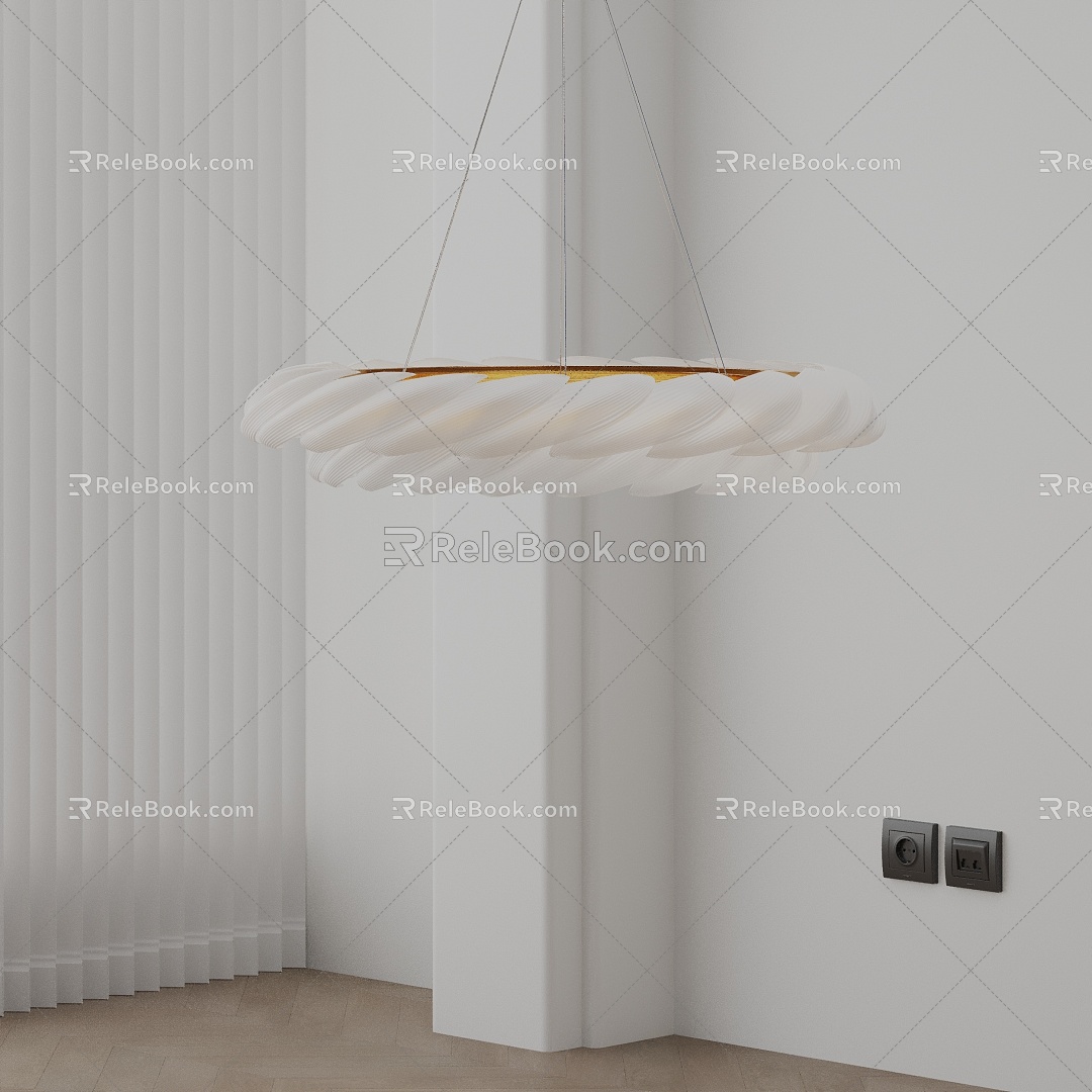 Modern chandelier 3d model