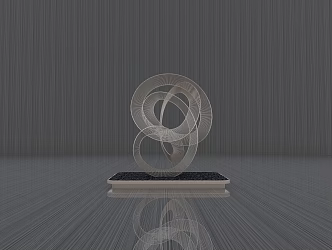 Modern Urban Sculpture 3d model