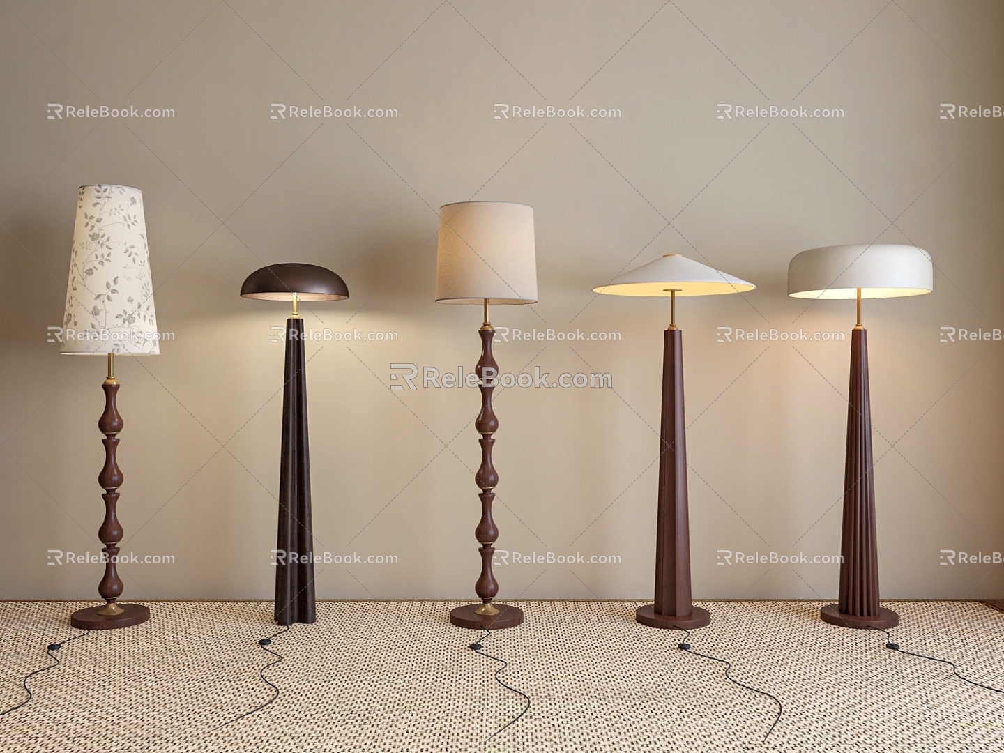 Quiet Ancient Floor Lamp 3d model