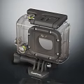 Durable Clear GoPro Electronic Camera Waterproof Protective Housing With Mount Stand