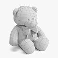 Retro Other Toy Bear Ted Teddy Plush 3d model