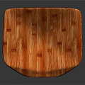 Orange Wood Grain Leisure Chair With Unique Modern Design And Comfortable Shape