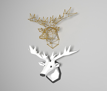 Modern Animal Wall Decoration Popular Ornaments 3d model