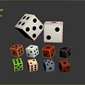 Colorful Dice Shaped Furniture With Stacked And Floating Design In Various Sizes