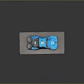 Blue Baja Buggy Off Road Truck Race Ready Vehicle With Off Road Design