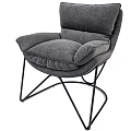 Modern Gray Sofa Coffee Table Set With Soft Fabric Cushions And Metal Frame