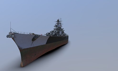 modern warship battleship destroyer 3d model