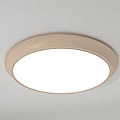 Modern Beige Frame Ceiling Lights With Rectangular And Round Shapes And White Light Surface 3d model