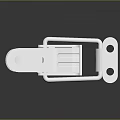 Clothing Accessories Metal Buckle Design Shiny Silver Finish For Garment Fastening