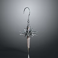 Decorative Metal Hook With Star Shaped Design For Hanging Daily Items