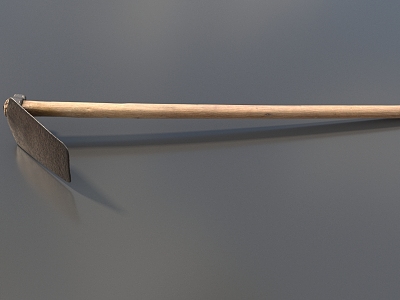 Hoe farm tools rake iron pick agricultural equipment farming tools agricultural tools low face number low model simple model game film and television level super realistic 3d model