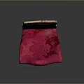 Elegant Red Velvet Upholstered Chair With Gold Accents And Ornate Legs