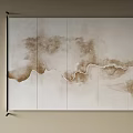 Abstract painting texture painting high-end art frameless painting creative abstract painting 3d model