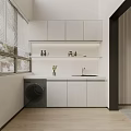 Modern Loft Apartment Interior With Sofa TV And Stairs