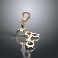 Shiny Golden Jewelry Pendant With Hook Clasp And Polished Metal Design