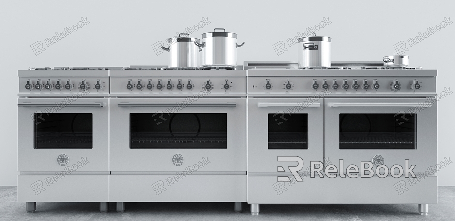 Modern gas stove kitchen equipment model