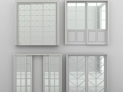 Shower Sauna Room Door Design Ideas With Various Patterned Glass Panels 3d model